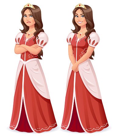 Princess In Red Dress