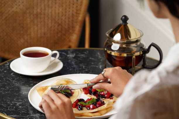 istock Crepes served with fresh berries and apples 1358714055