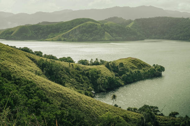 istock beautiful view from teletubbies hill, lake sentani 1358715799