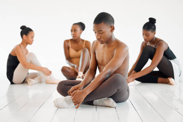 istock Shot of a group of dancers preparing for class 1358722667