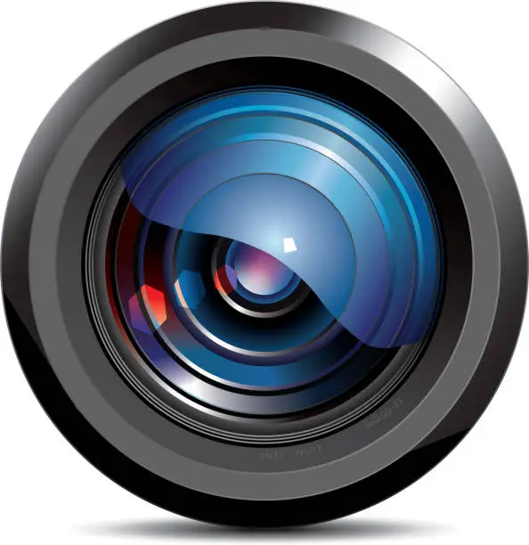 Vector illustration of Camera Lens