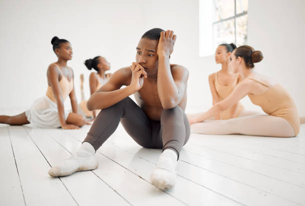 istock Studio shot of a young ballet dancer having a stressful day in a dance studio 1358726171