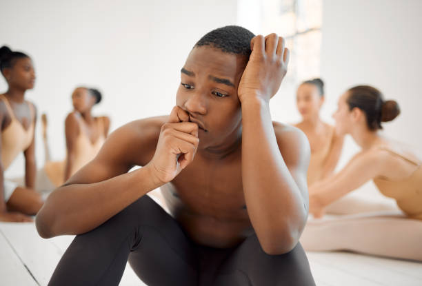 istock Studio shot of a young ballet dancer having a stressful day in a dance studio 1358726174