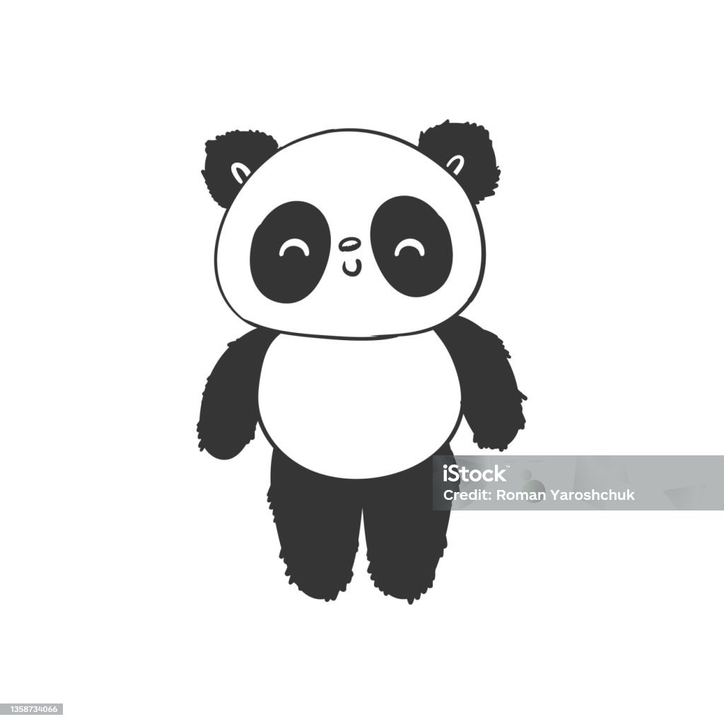 Gấu Trúc Gấu Trúc Vẽ Tay Phác Thảo Bản Vẽ Cho Thiết Kế Ảnh Vector ...