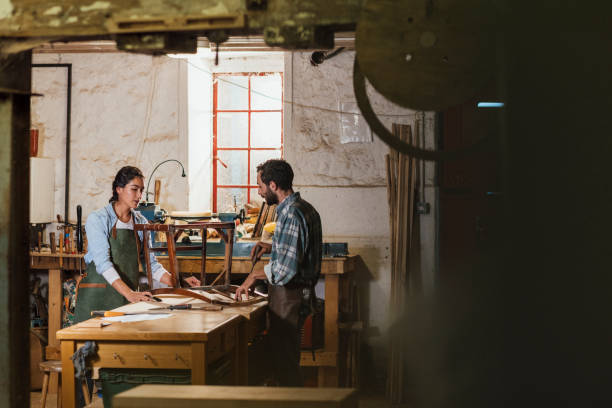 istock Crafting a Chair at the Workshop 1358734093