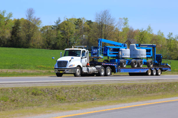 istock Semi-truck on highway 1358734348