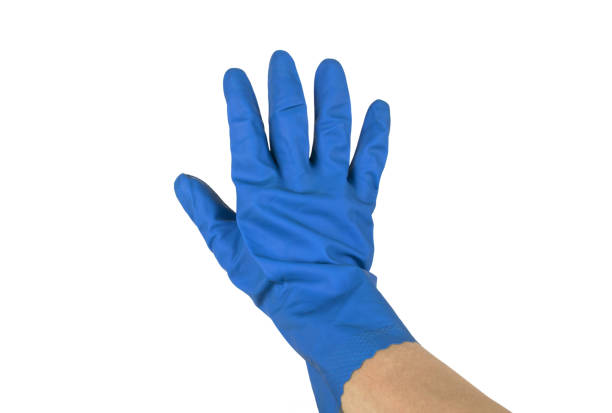 istock Stop,Don't do signs with hand isolated on white  background with clipping path. 1358736002