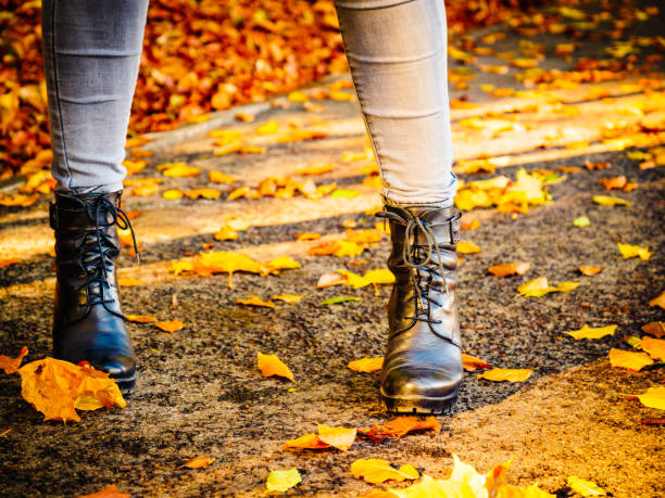 istock Autumn black boots shoes 1358738611