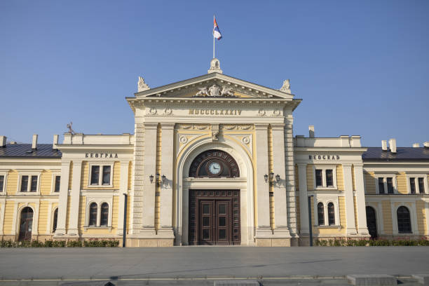 istock Old Railway Station in Belgrade, Serbia 1358741987