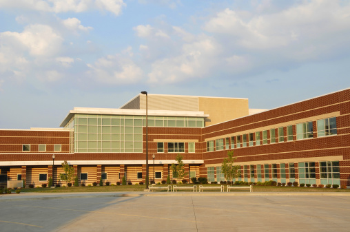Modern New High School Building