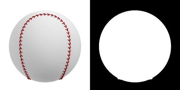 3D rendering illustration of a baseball ball