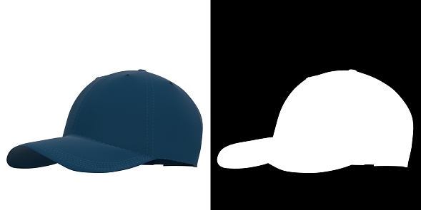3D rendering illustration of a baseball hat