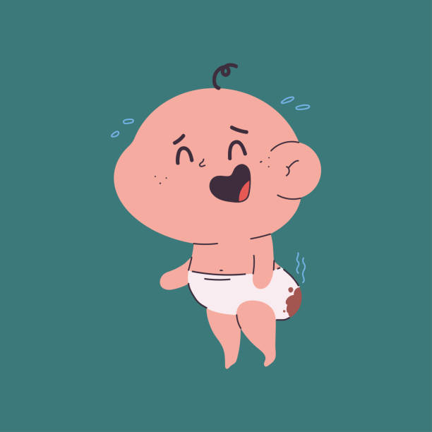 43 Baby With Dirty Diaper Illustrations & Clip Art - iStock