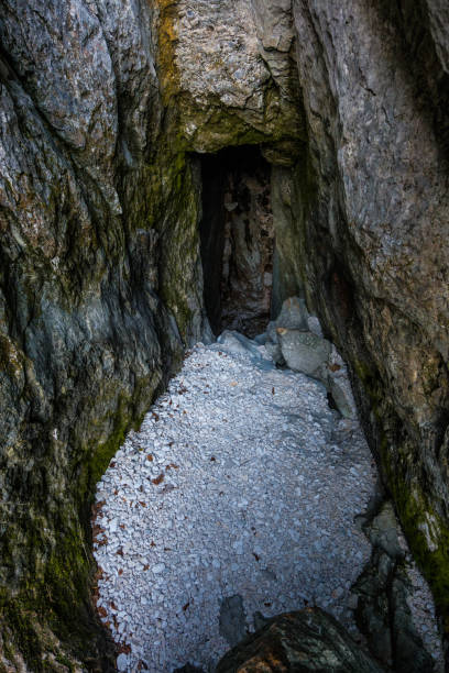 istock Karst cave, the spring of Soca river, Slovenia 1358748382