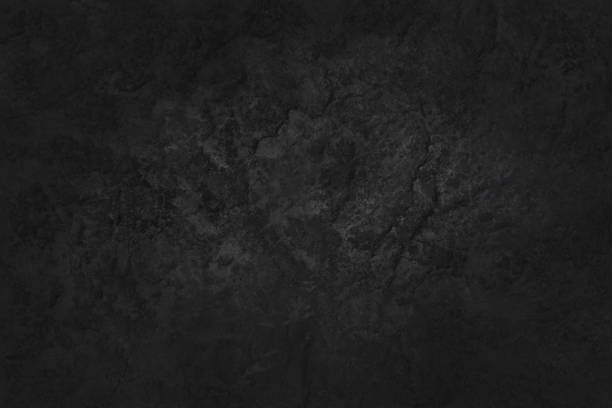 istock Dark gray black slate stone wall texture background in natural pattern for decorative interior and exterior. 1358753387