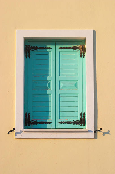 Fenster des, Santorin, Griechenland – Foto