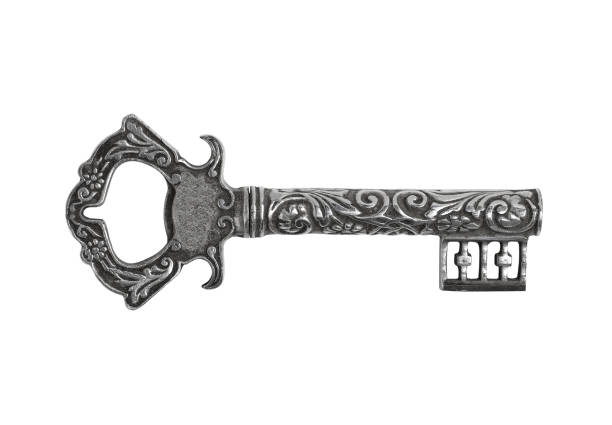istock vintage metal key isolated on white background 1358755815