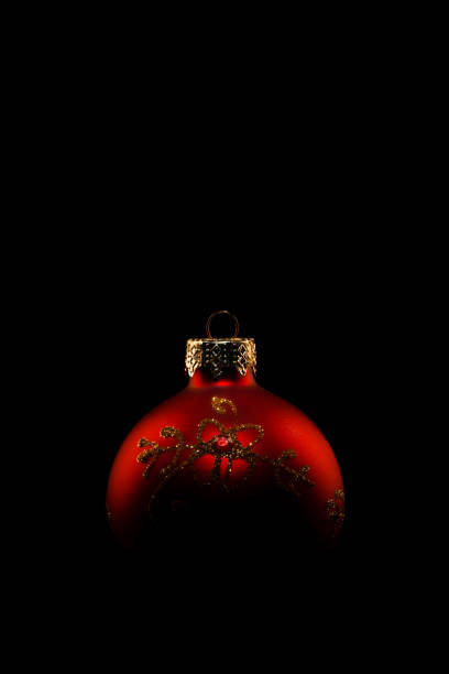 istock Fragment of a red Christmas ball 1358755898
