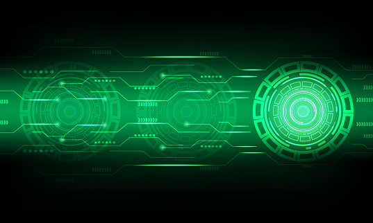 Tech Background Effect Technology Background Neon Effect Circuit Board Concept Hitech Digital ...