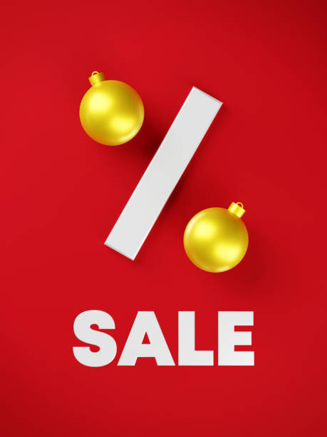 istock Sale message made with new year decorations. 1358760335