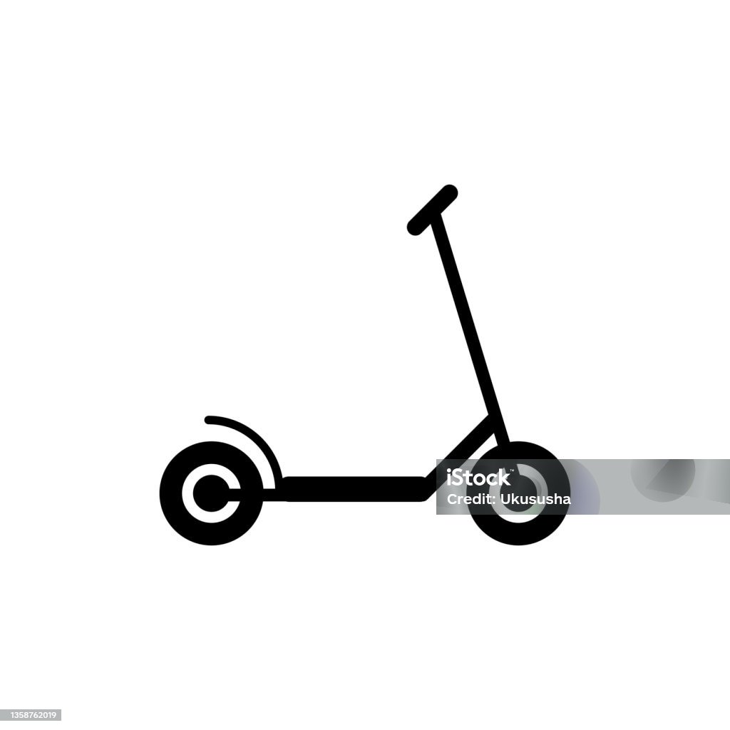Scoter Sign Vector Scooter Vector Symbol On White Background Stock Illustration - Download ...