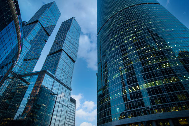 istock Modern business buildings 1358765187
