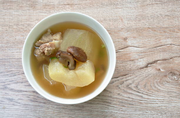 istock boiled winter melon with pork bone and mushroom soup 1358765681