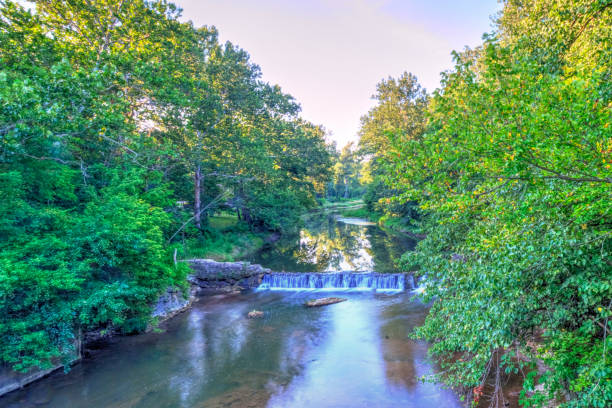 istock Waterfall and clear water-Pipe Creek-Cass County, Indiana 1358766858