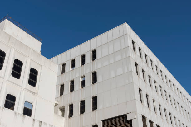 istock Exterior of modern architecture. Building abstract background 1358767155