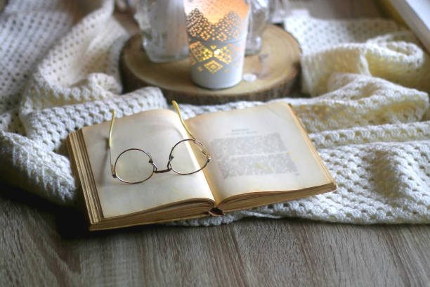 istock Book, Glasses, Candles and Decorations 1358768161