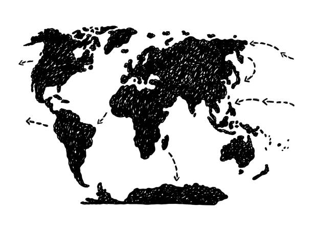 Pacific Map Draw 380+ Cartoon Map Of Pacific Stock Illustrations, Royalty-Free Vector ...
