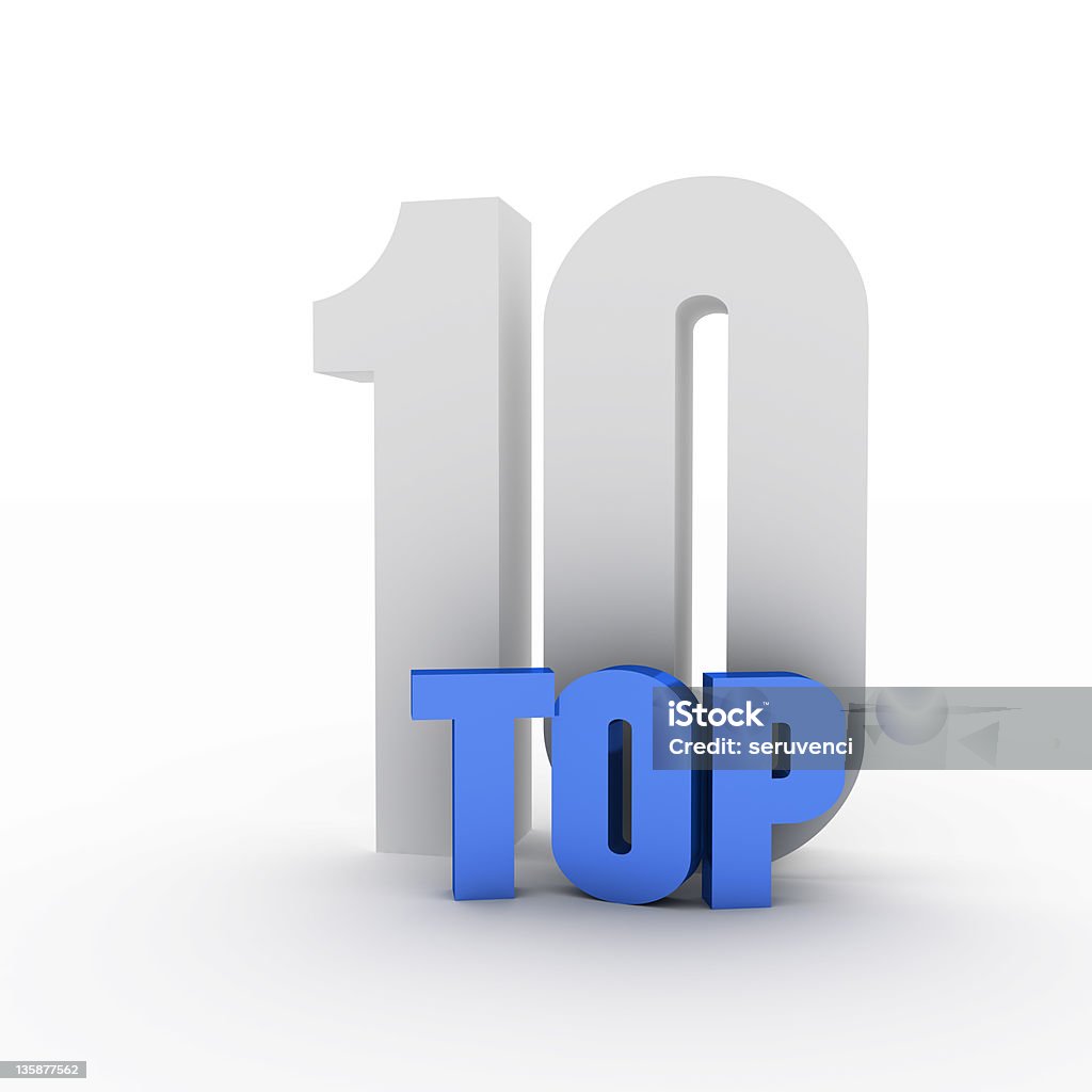 top 10 - Lizenzfrei Top-Ten-Liste Stock-Foto