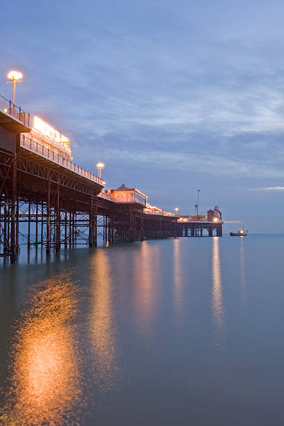 istock Brighton England Pier with beautiful sunset in Winter 135877789