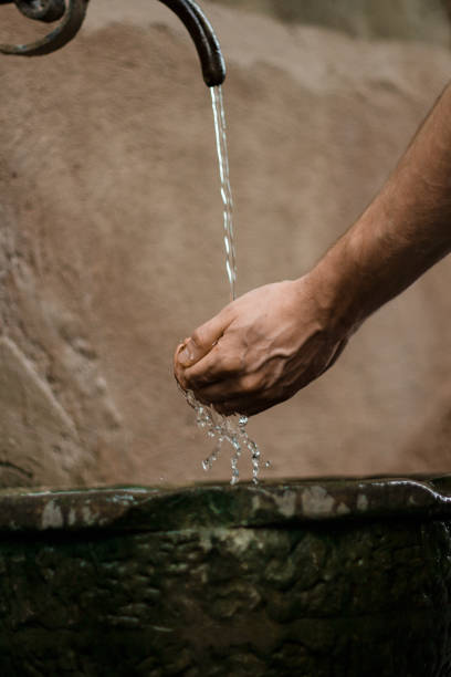 istock Old drinking fountain in Italy, Rome. 1358778351