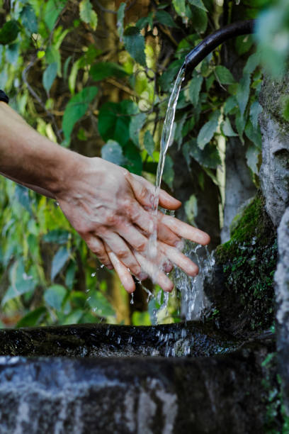 istock Old drinking fountain in Italy, Rome. 1358779021