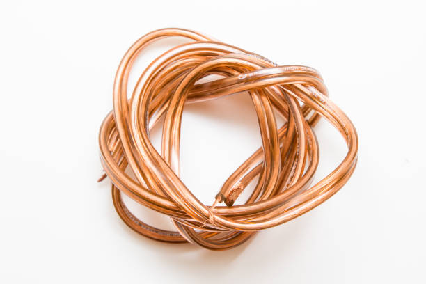 istock Audio wires isolated on white 1358779850