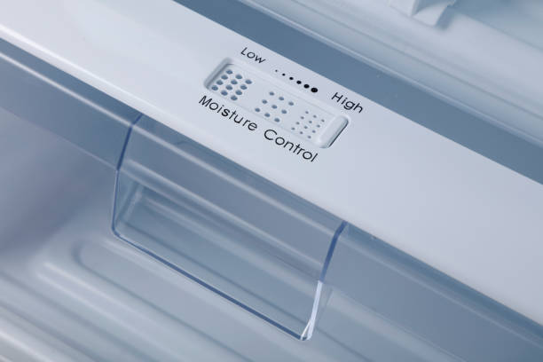 istock Empty drawers of the refrigerator 1358780967