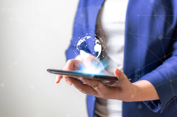 istock Technology network and online banking and internet banking and networking people concept 1358784198