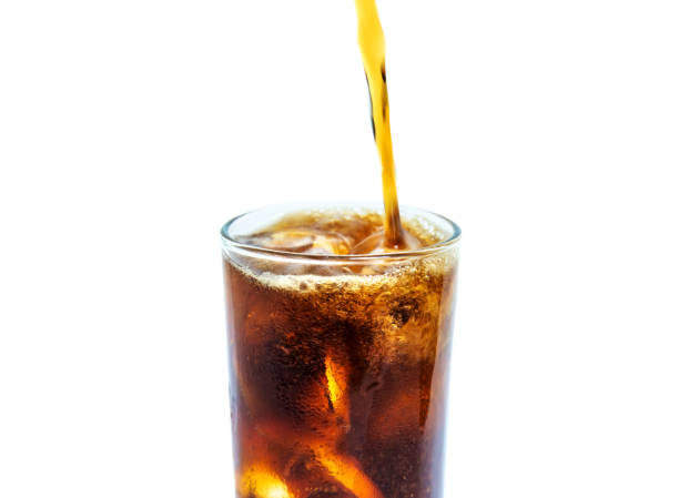istock Solt drink being poures into a glass with ice 1358784210