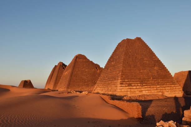 istock Pyramids of Meroe in Sudan in beautiful evening light. 1358786415