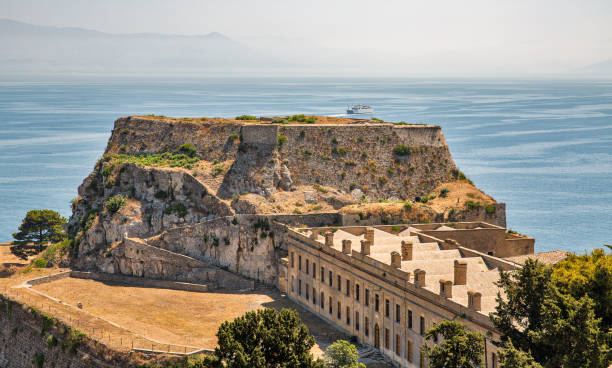 Old Venetian Fortress. Kerkyra, Corfu, Greece. stock photo