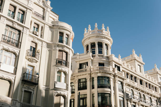 istock Classic apartment building facades 1358791883