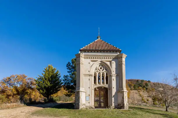 hermitage of the humilladero in the vicinity of the town of Guadalupe in the province of Caceres, Spain