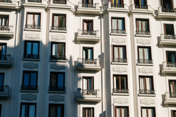 istock Classic apartment building facade 1358793212