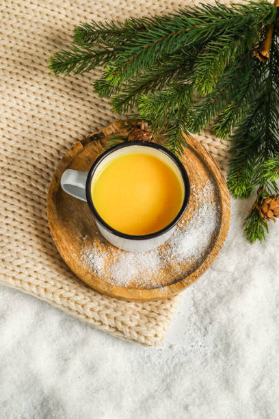 istock Tumeric chai latte curcuma golden milk in winter for immune system 1358793670