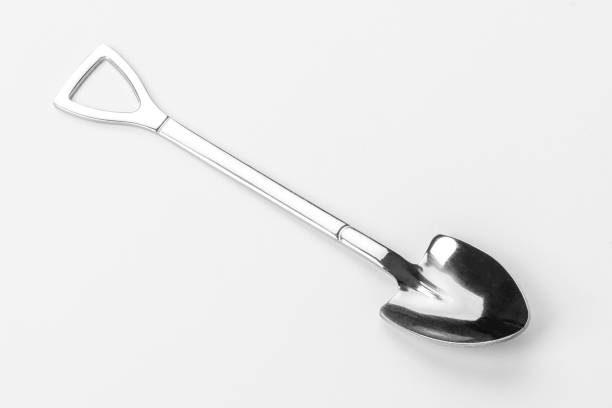istock Beautiful teaspoon isolated on a white background. Cutlery on a white background 1358798584