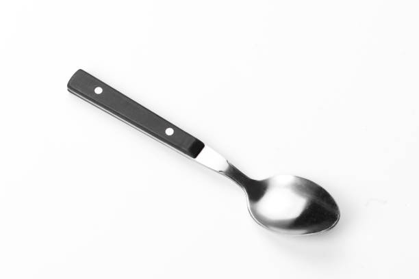 istock Beautiful teaspoon isolated on a white background. Cutlery on a white background 1358798775