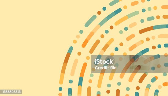 istock Circle Dash Dot Abstract Line Background 1358803313
