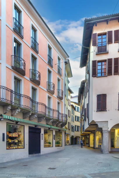 istock Street in Lugano, Switzerland 1358806543
