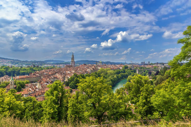 istock Aerial view of Bern, Switzerland 1358807511